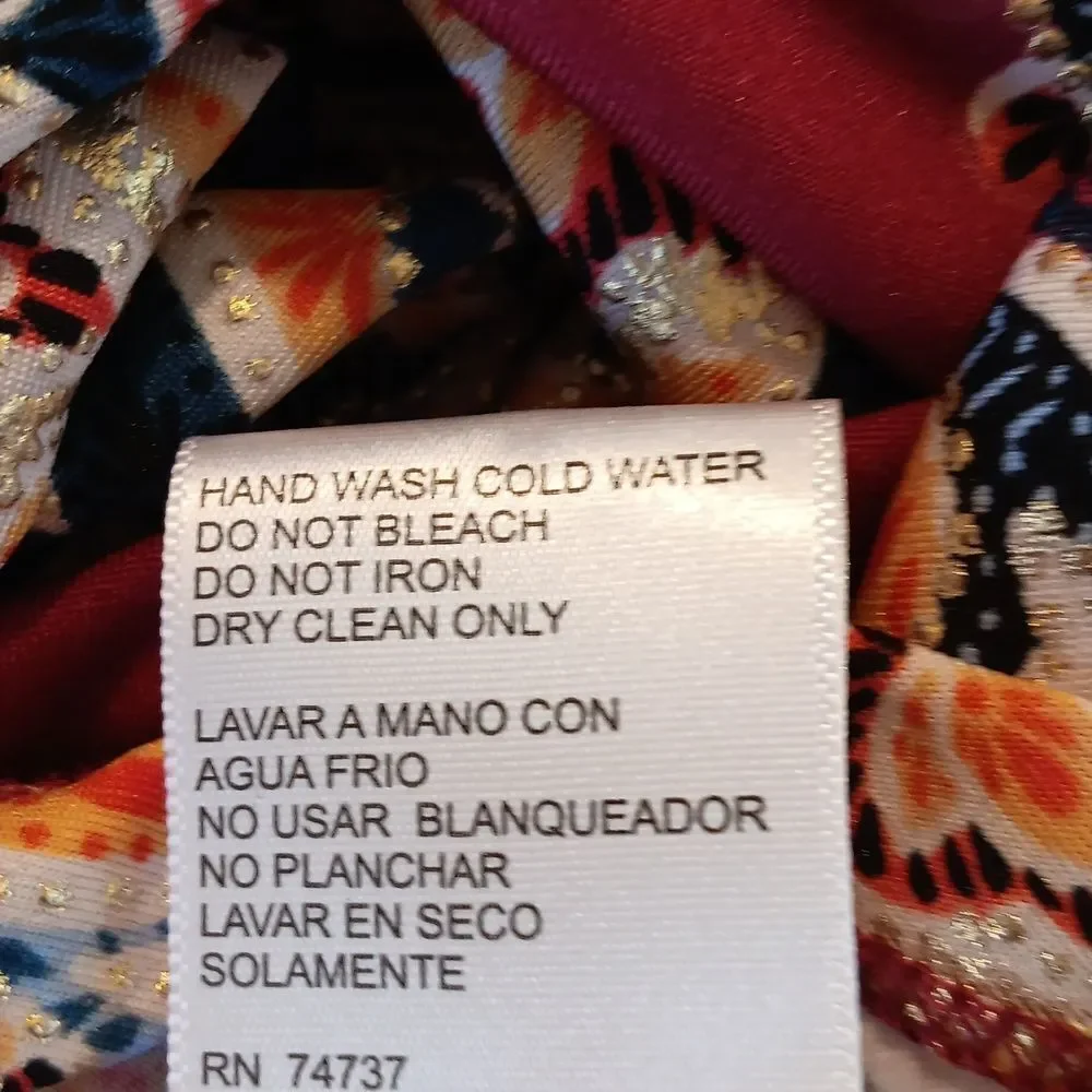 Shelby and Palmer Paisley Textured Soft Knit Dress. Boho. Arty. - Picture 11 of 12